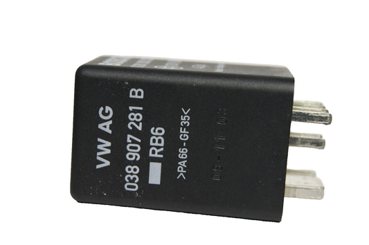 038907281B BOSCH Audi VW Seat Skoda Glow Plugs 9-Pin Black Relay - Glasgow Car Parts Store
