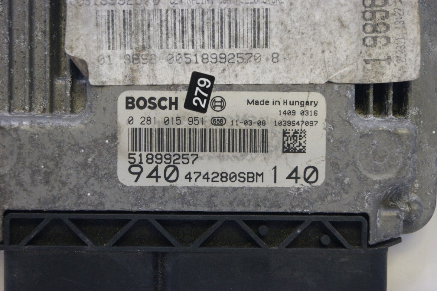 Alfa Romeo  51899257 0281015951 ECU  PLUG AND PLAY(CLONING). - Glasgow Car Parts Store