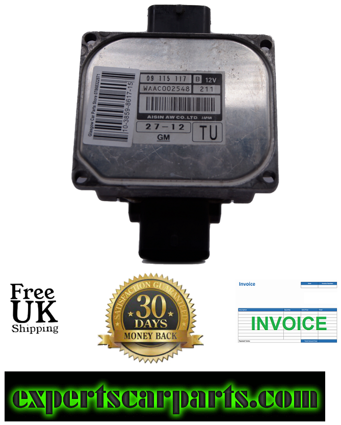VAUXHALL CORSA  AUTOMATIC GEARBOX ECU CONTROL UNIT 09115117 TU. - Glasgow Car Parts Store