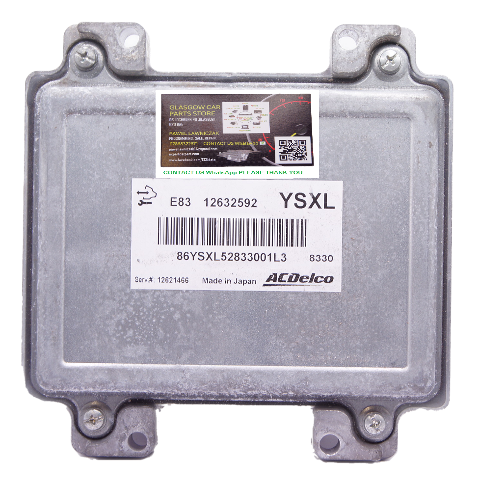 VAUXHALL INSIGNIA 1.8 ENGINE ECU 12632592 YSXL PLUG AND PLAY - Glasgow Car Parts Store