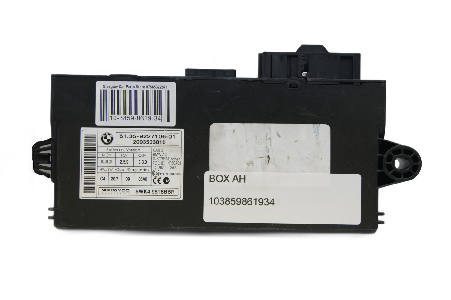 BMW CAS 3  61.35-9227106 - Glasgow Car Parts Store