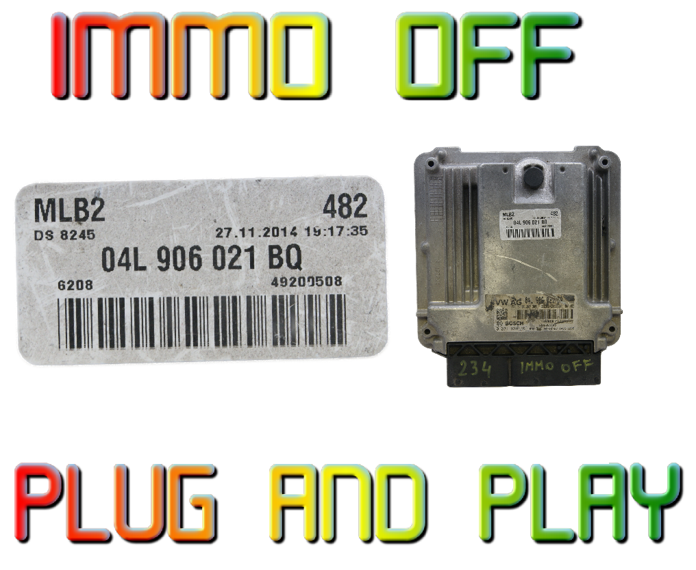 Audi Engine Control Unit 04L906021BQ 0281030369 IMMO OFF .PLUG AND PLAY - Glasgow Car Parts Store