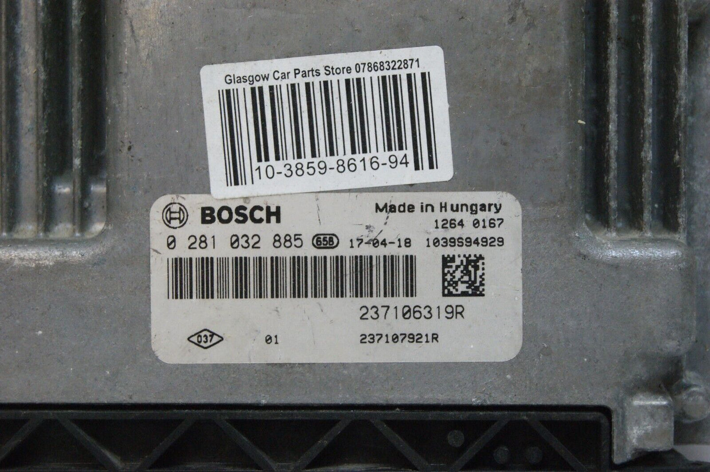 Ecu engine control unit Renault  Mercedes Citan 237106319R  0281032885 1039S9492 - Glasgow Car Parts Store