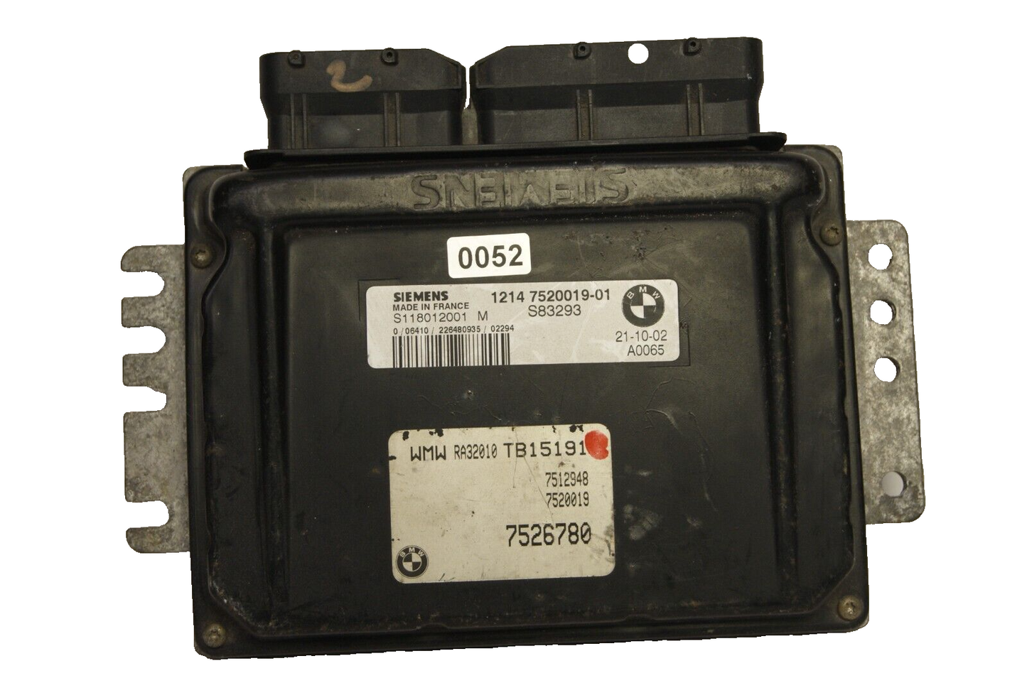 BMW MINI R50 Engine ECU 7520019 / S118012001M  PLUG AND PLAY (CLONING). - Glasgow Car Parts Store