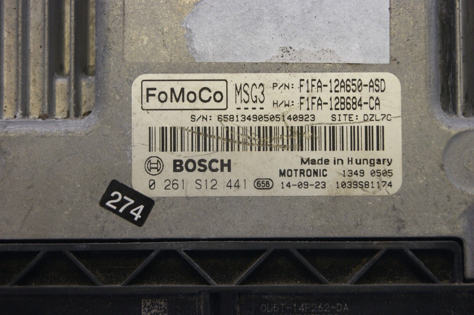 FORD ECU 0261S12441 F1FA-12A650-ASD PLUG AND PLAY(CLONING). - Glasgow Car Parts Store