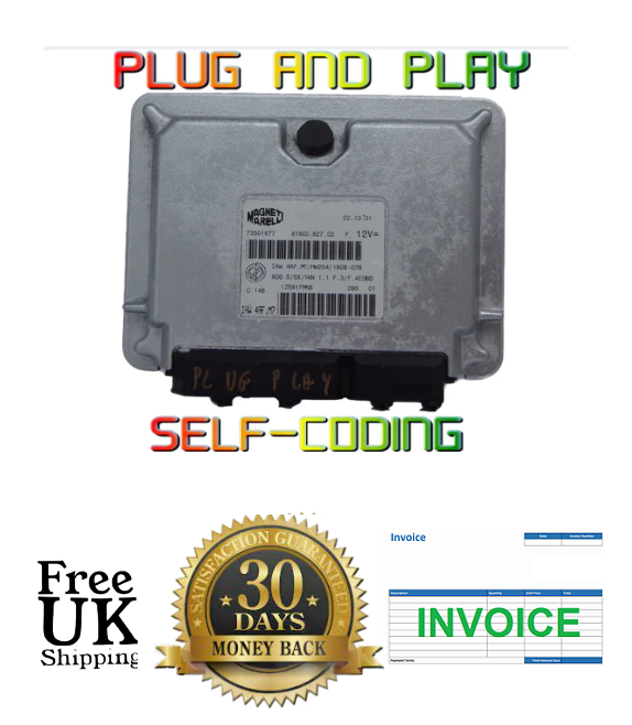 Fiat Seicento 1.1 ECU 73501877 IAW4AF.M7/HW204/1808-07b Plug & Play - Glasgow Car Parts Store