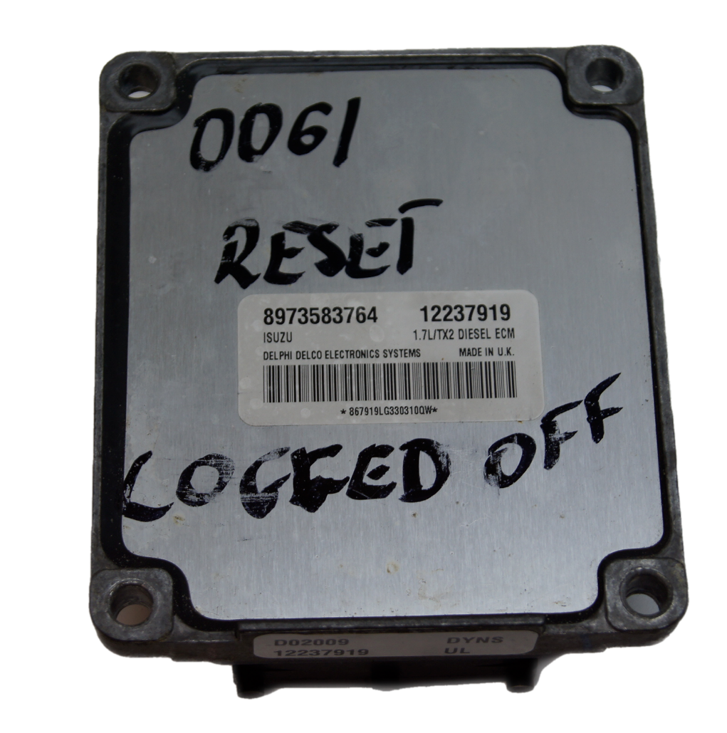 Vauxhall Opel ECU ENGINE CONTROL UNIT 8973583764 12237919 RESETED. - Glasgow Car Parts Store