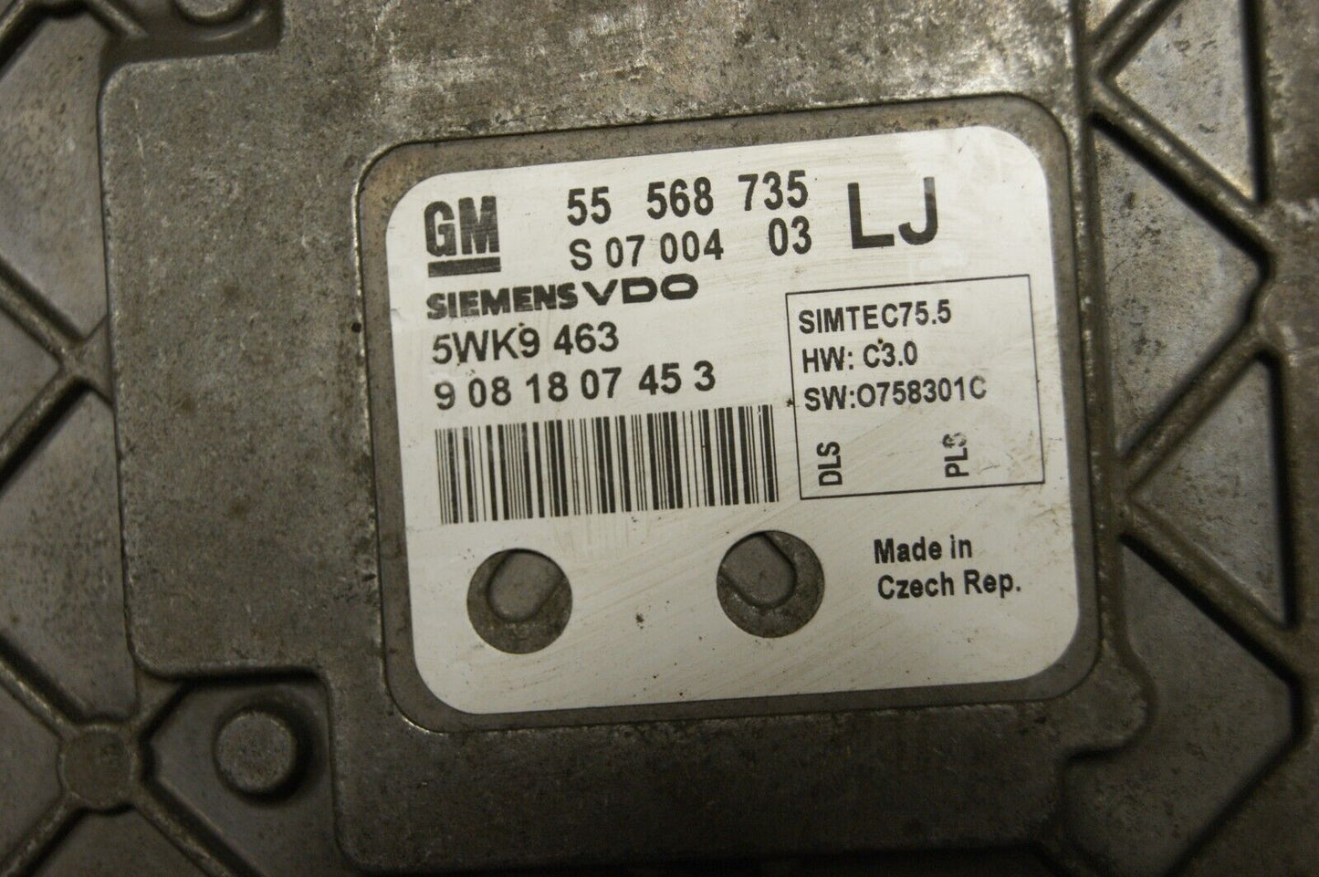 VAUXHALL 55568735 LJ 5WK9 ECU PLUG AND PLAY(CLONING)
