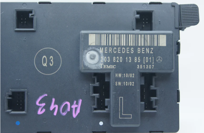 GENUINE MERCEDES BENZ C CLASS W203 FRONT DOOR CONTROL MODULE 2038201385 LEFT SID - Glasgow Car Parts Store