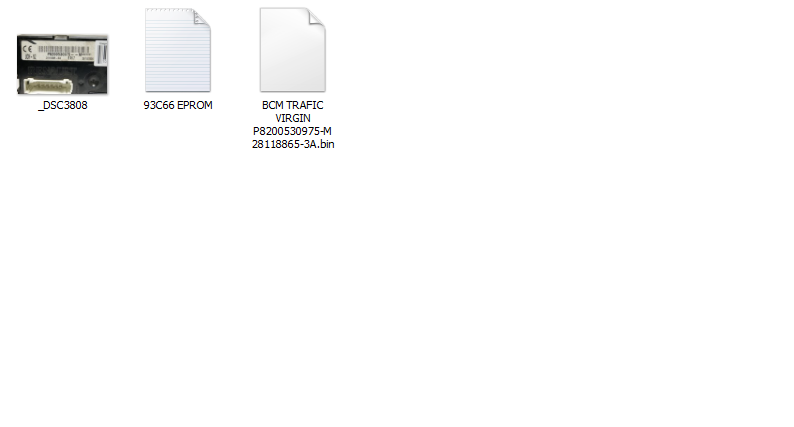 VIRGIN FILE FOR BCM RENAULT TRAFIC VIVARO P8200530975-M 28118865-3A - Glasgow Car Parts Store