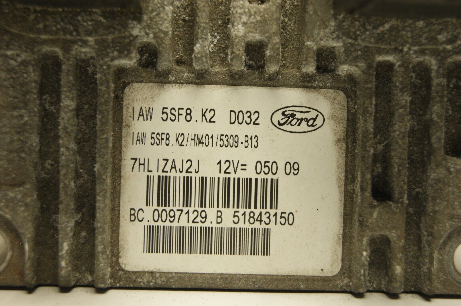 FORD KA 1.2 ECU 51843150 IAW 5SF8.K2 /HW401/5309-B13 PLUG AND PLAY - Glasgow Car Parts Store