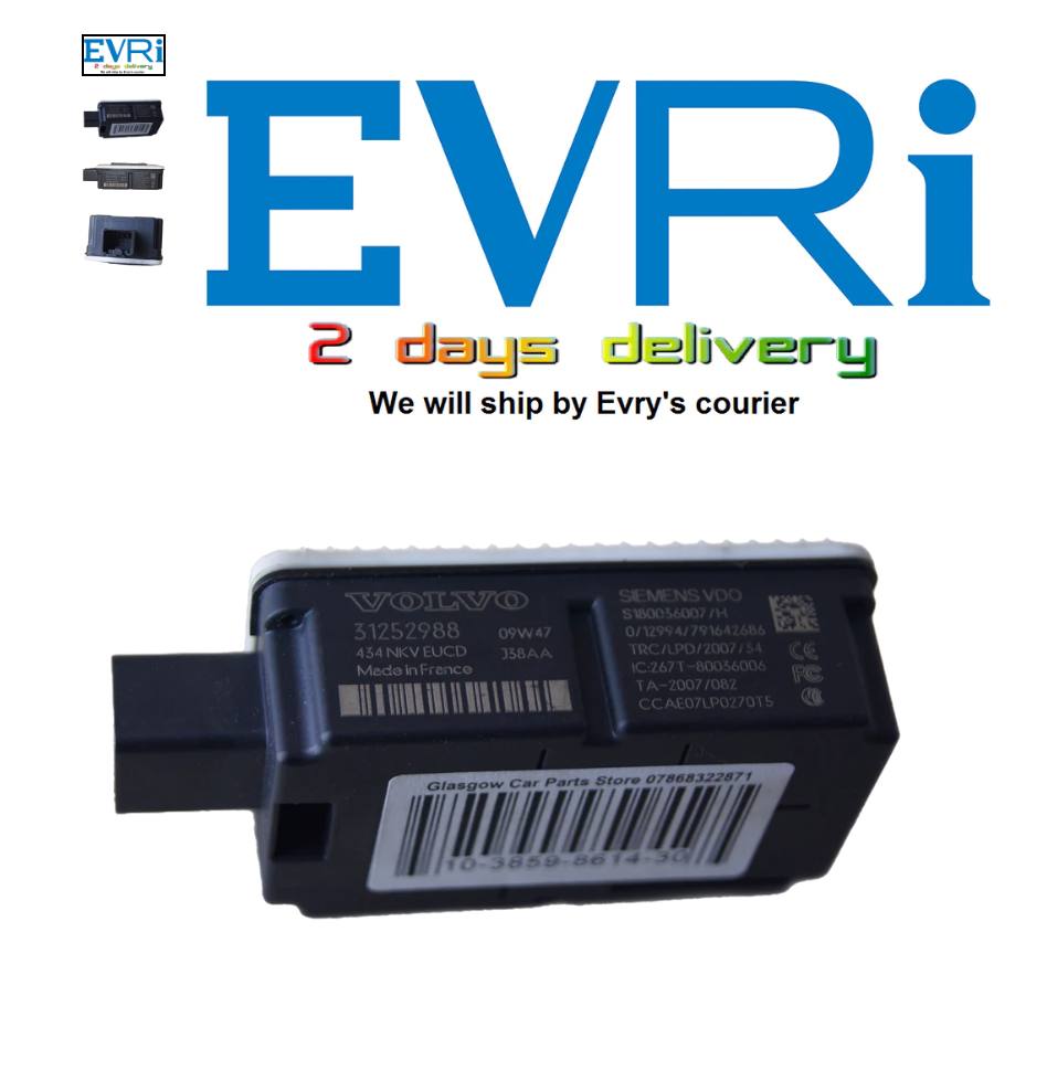 VOLVO V70 MODULE DOOR CENTRAL LOCK CONTROL UNIT 31252988 S180036007/H - Glasgow Car Parts Store