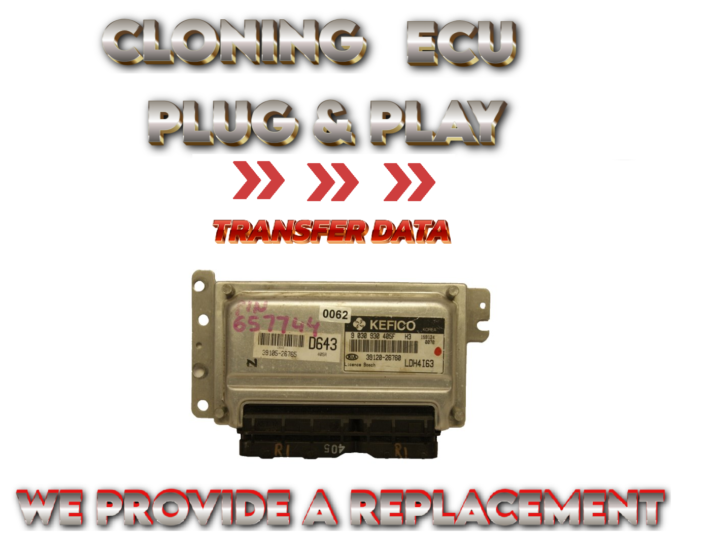 KIA ECU 9030930405  39120 26760 PLUG AND PLAY (CLONING ). - Glasgow Car Parts Store
