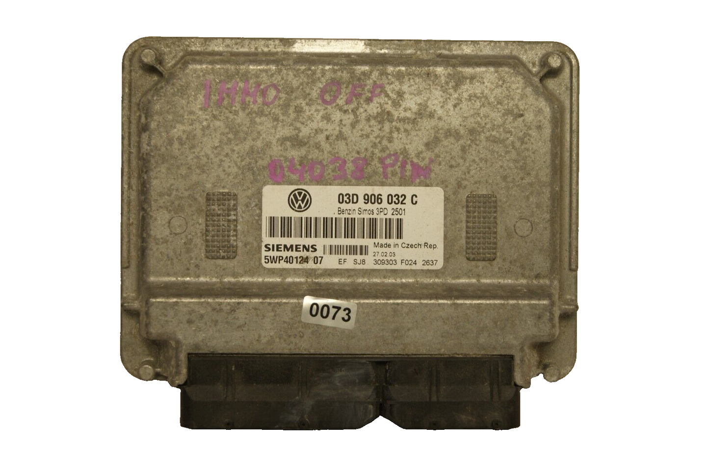 ECU Audi VW Skoda Seat 03D906032C   IMMO OFF PLUG & PLAY. - Glasgow Car Parts Store