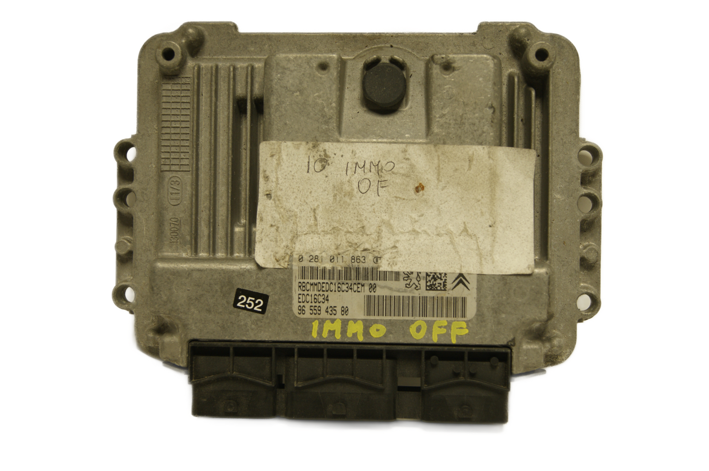 Citroen Peugeot Diesel ECU 0281011863 , 9655943580 PLUG &PLAY IMMO OFF - Glasgow Car Parts Store