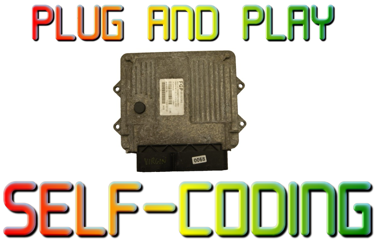 FIAT PUNTO PLUG & PLAY ECU 55192093 - VIRGIN SELF-CODING UNIT