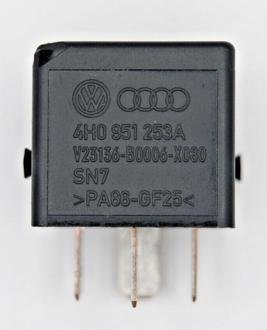 VW Seat Black-645 4-Pin Multi-Use Relay 4H0951253A - Glasgow Car Parts Store