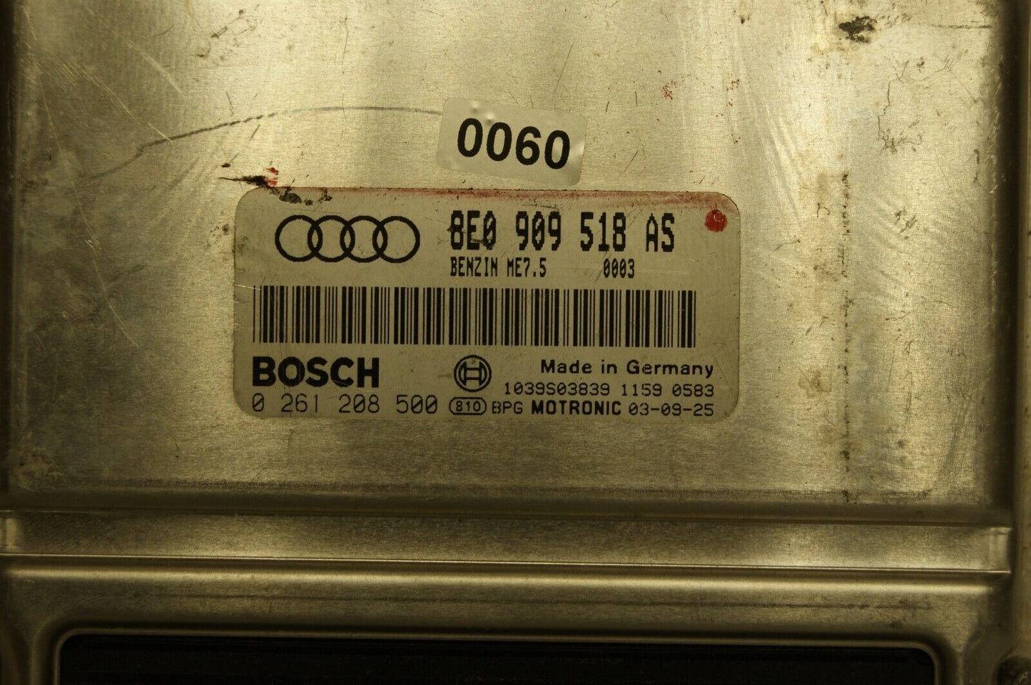 AUDI A4 1.8 ECU 8E0909518AS 0261208500  PLUG AND PLAY (CLONING OR IMMO OFF ). - Glasgow Car Parts Store