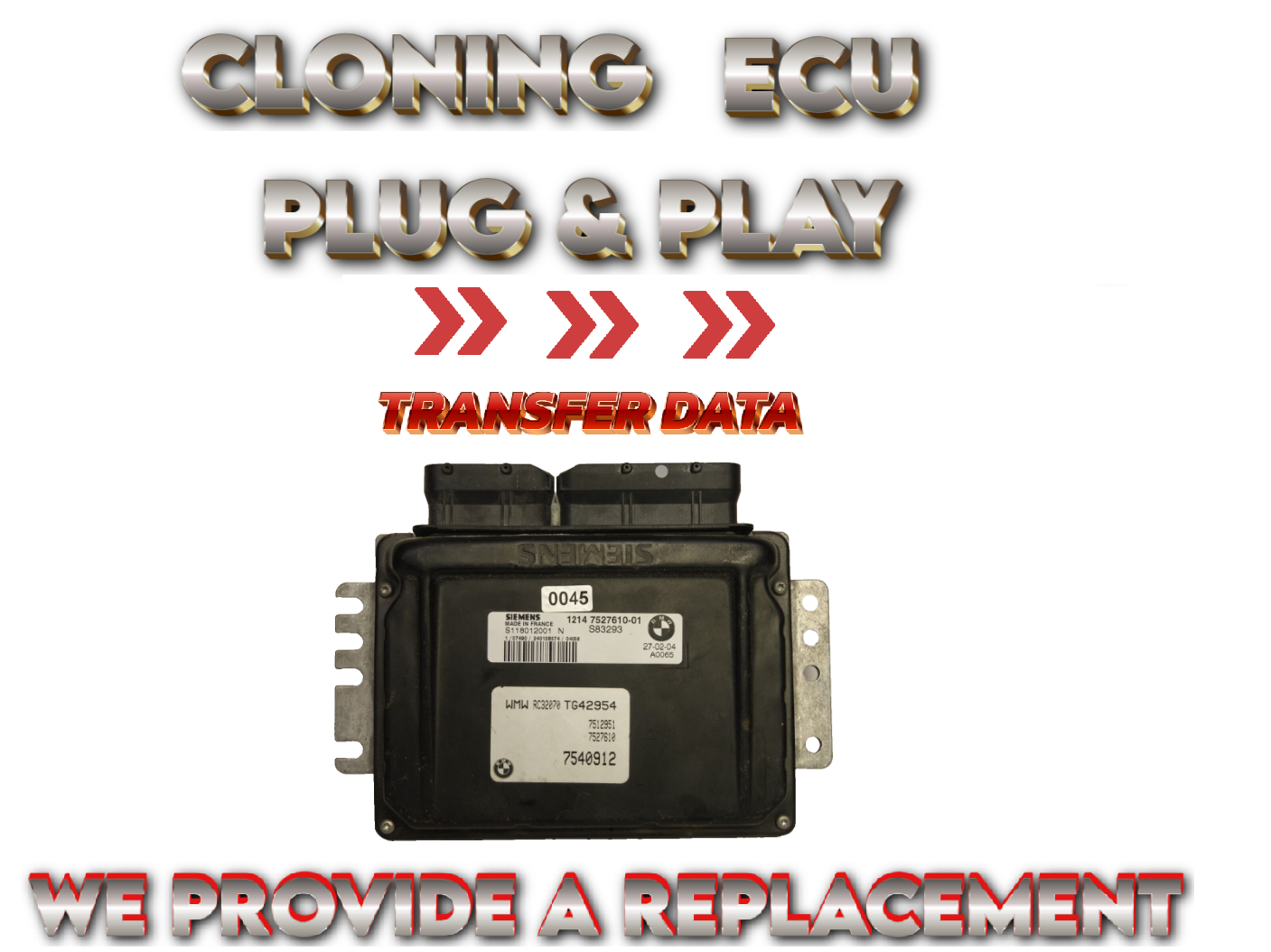 BMW MINI R50 Engine ECU 7527610 / S118012001N  PLUG AND PLAY (CLONING). - Glasgow Car Parts Store