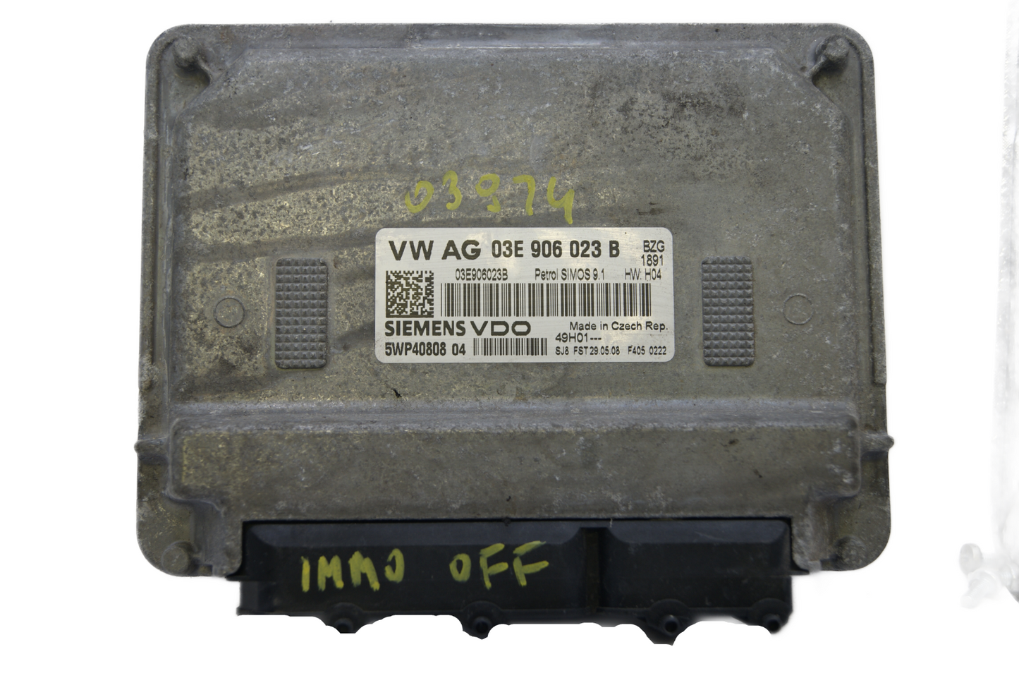 ECU 03E906023B SKODA FABIA VW POLO IMMO OFF PLUG & PLAY - Glasgow Car Parts Store