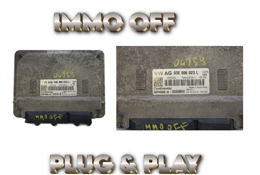 ECU 03E906023L VW POLO MK5 R6 IMMO OFF PLUG & PLAY - Glasgow Car Parts Store