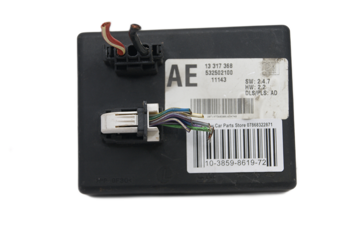 VAUXHALL INSIGNIA LIGHT CONTROL MODULE 13317368 AE - Glasgow Car Parts Store
