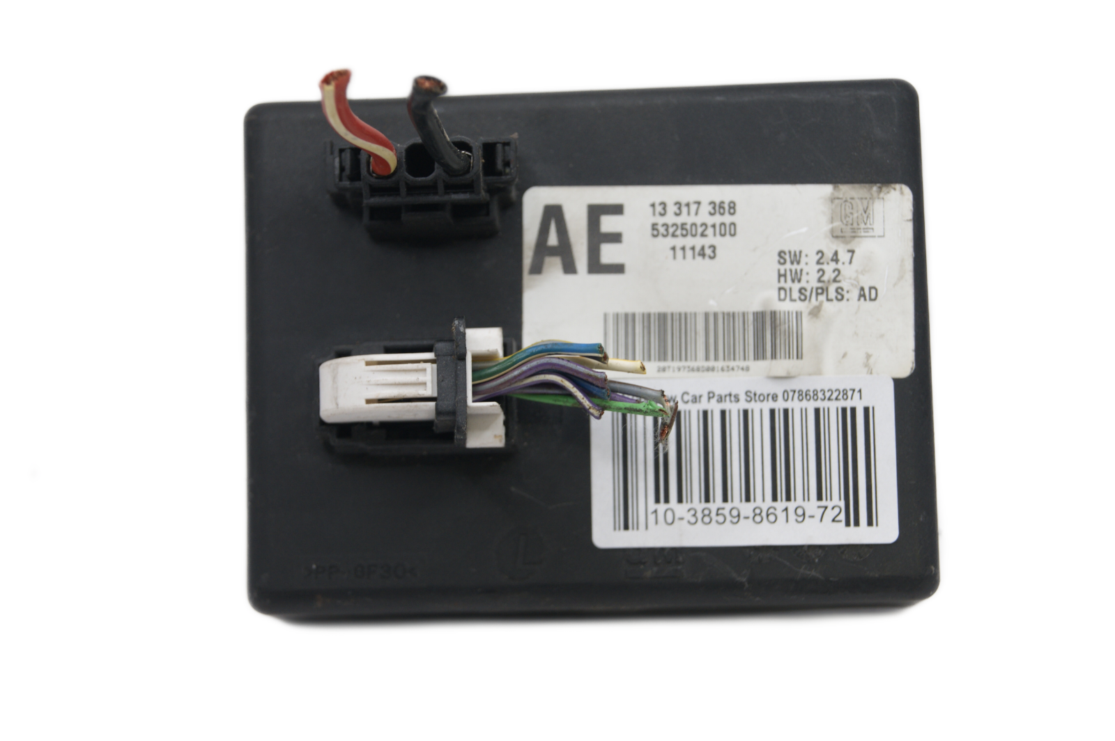 VAUXHALL INSIGNIA LIGHT CONTROL MODULE 13317368 AE - Glasgow Car Parts Store