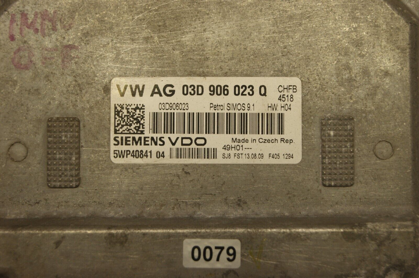 03D906023Q    ECU Audi VW Skoda Seat   IMMO OFF PLUG & PLAY. - Glasgow Car Parts Store