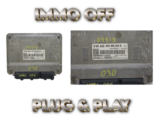 ECU 03D906023B SKODA FABIA VW POLO IMMO OFF PLUG & PLAY - Glasgow Car Parts Store