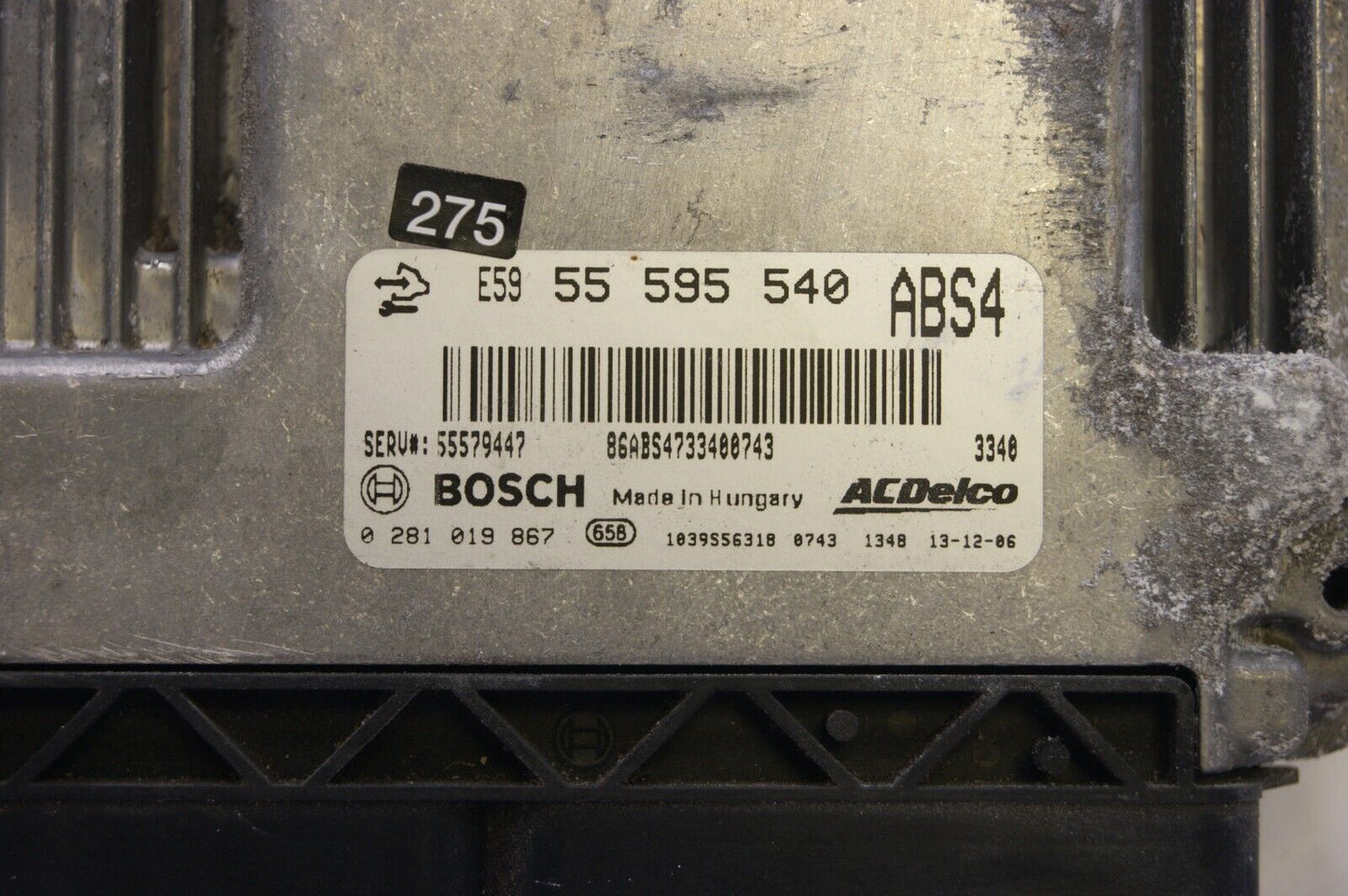 VAUXHALL ECU55595540 0281019867  PLUG AND PLAY(CLONING). - Glasgow Car Parts Store