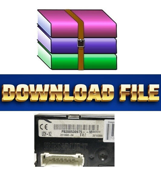 VIRGIN FILE FOR BCM RENAULT TRAFIC VIVARO P8200530975-M 28118865-3A - Glasgow Car Parts Store