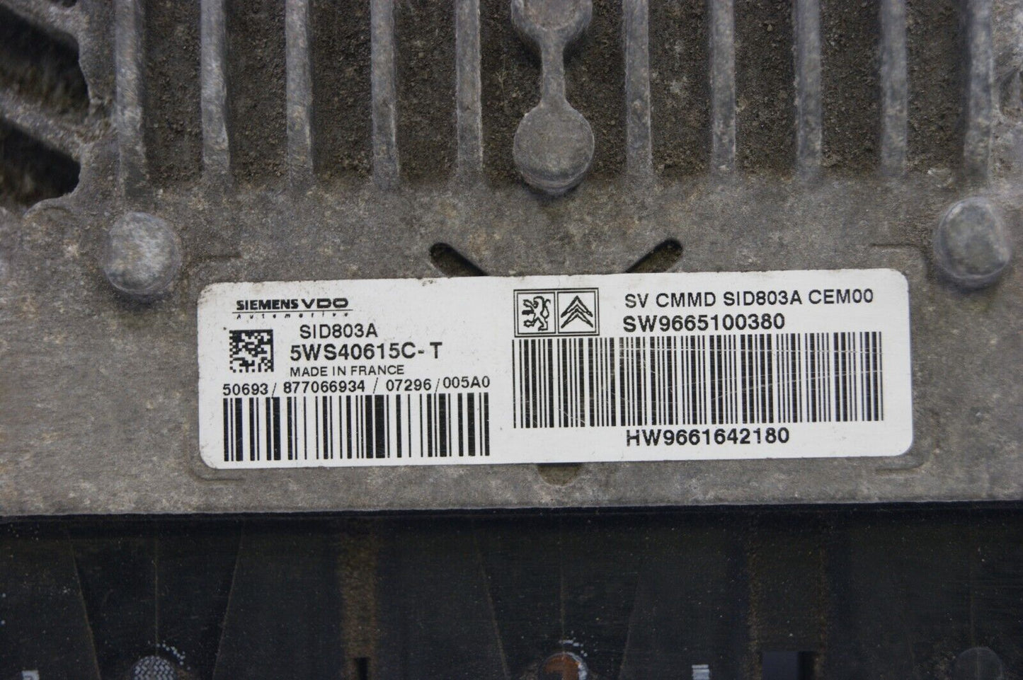 PEUGEOT EXPERT 2.0 ECU 5WS40615CT SW9665100380 PLUG AND PLAY (CLONING) - Glasgow Car Parts Store