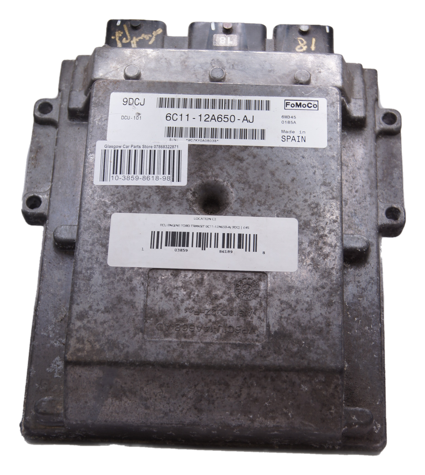 ECU ENGINE FORD TRANSIT 6C11-12A650-AJ 9DCJ - Glasgow Car Parts Store