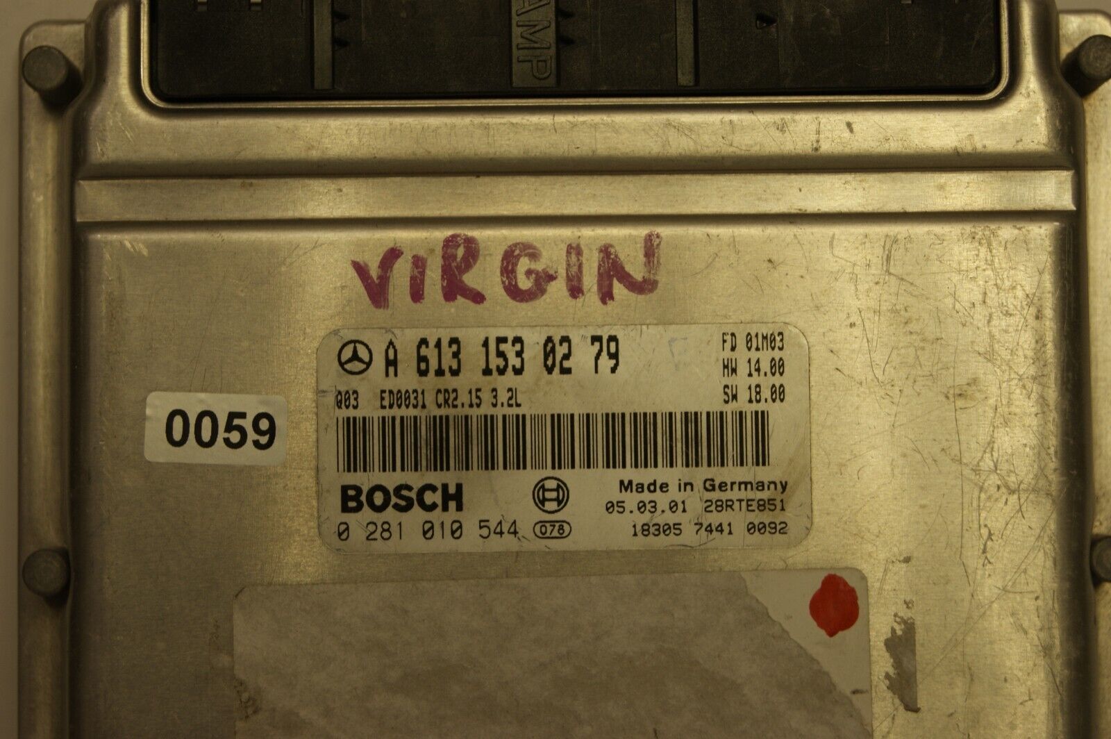 MERCEDES  ECU A6131530279 0281010544 PLUG AND PLAY (CLONING OR VIRGIN ). - Glasgow Car Parts Store