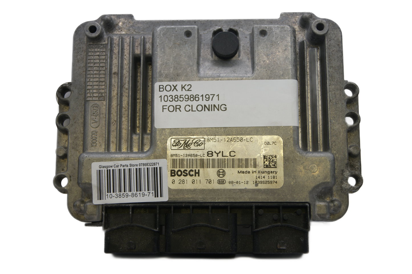 ECU FORD 8M51-12A650-LC 0281011701 PLUG AND PLAY (CLONING) - Glasgow Car Parts Store