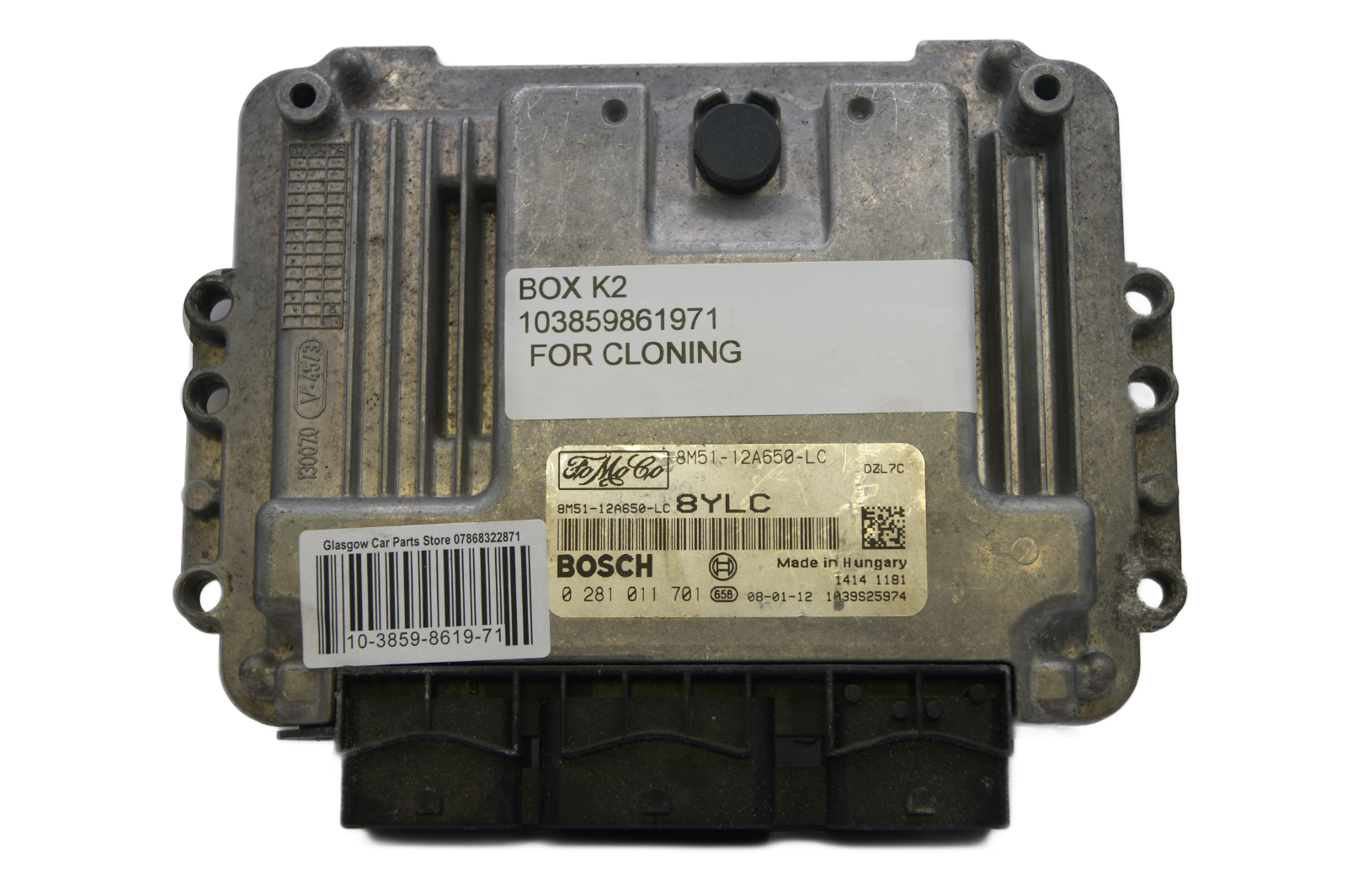 ECU FORD 8M51-12A650-LC 0281011701 PLUG AND PLAY (CLONING) - Glasgow Car Parts Store