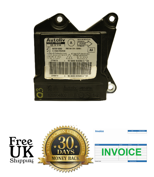 Peugeot  Citroen Airbag ECU 626181200 - 9803916880 (No Crash Data) - Glasgow Car Parts Store