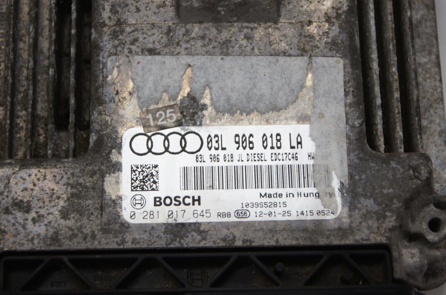 AUDI ENGINE CONTROL MODULE ECU  03L906018LA 0281017645  EC17C46 - Glasgow Car Parts Store