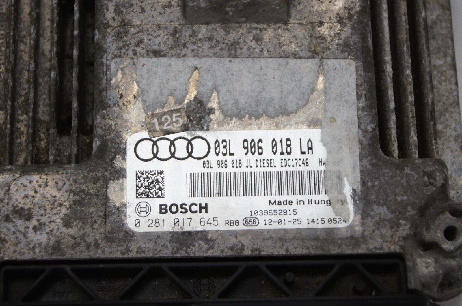 AUDI ENGINE CONTROL MODULE ECU  03L906018LA 0281017645  EC17C46 - Glasgow Car Parts Store