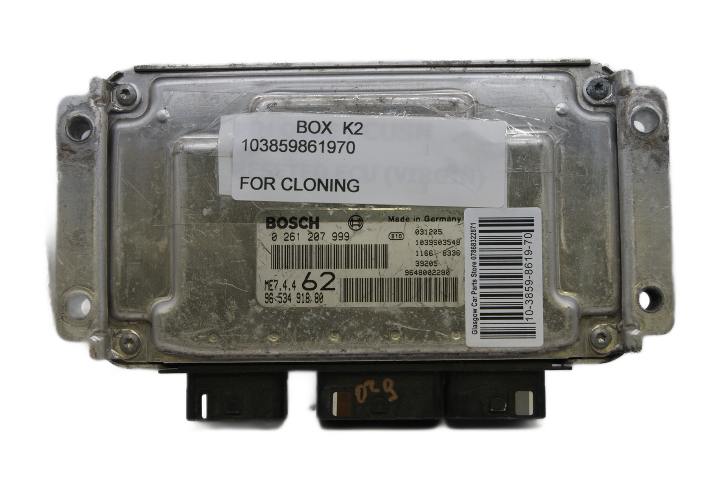 PEUGEOT CITROEN ECU 0261207999 9653491880 PLUG AND PLAY (CLONING) - Glasgow Car Parts Store