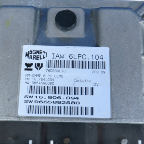 ECU IAW 6LPC.104 9665882580 PEUGEOT CITROEN IMMO OFF PLUG & PLAY - Glasgow Car Parts Store