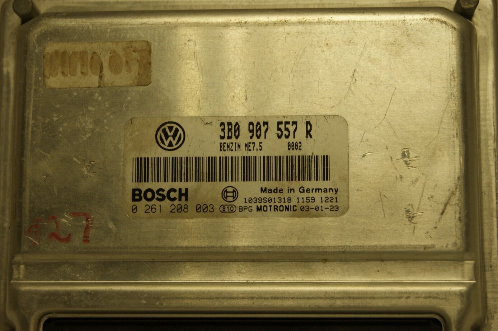 VW  ECU PLUG & PLAY IMMO OFF  3B0907557R 0261208003 - Glasgow Car Parts Store