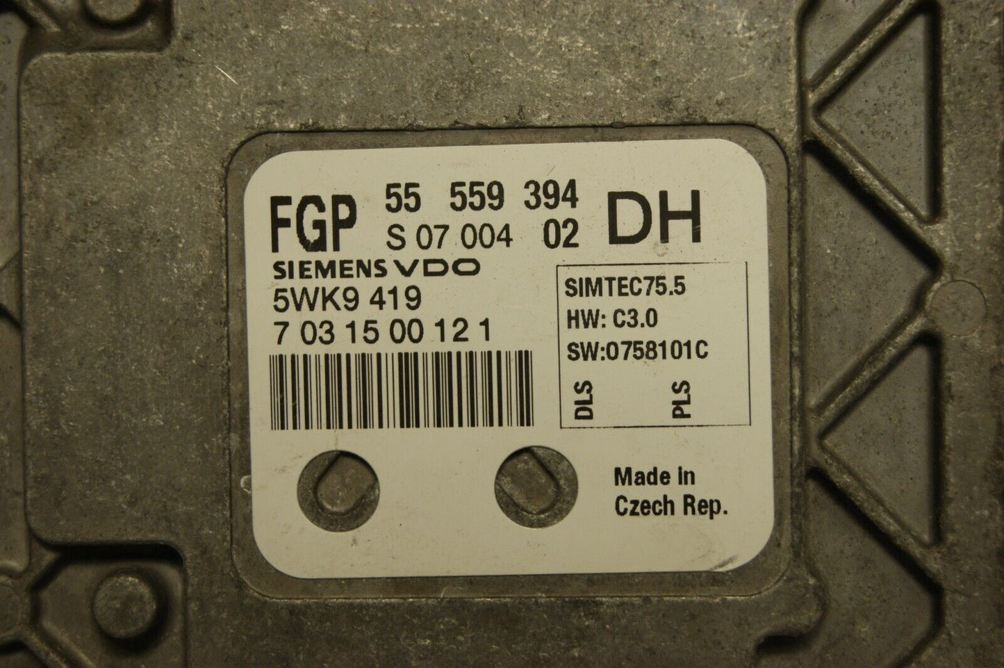 VAUXHALL 55559394 DH 5WK9 ECU PLUG AND PLAY(CLONING) - Glasgow Car Parts Store