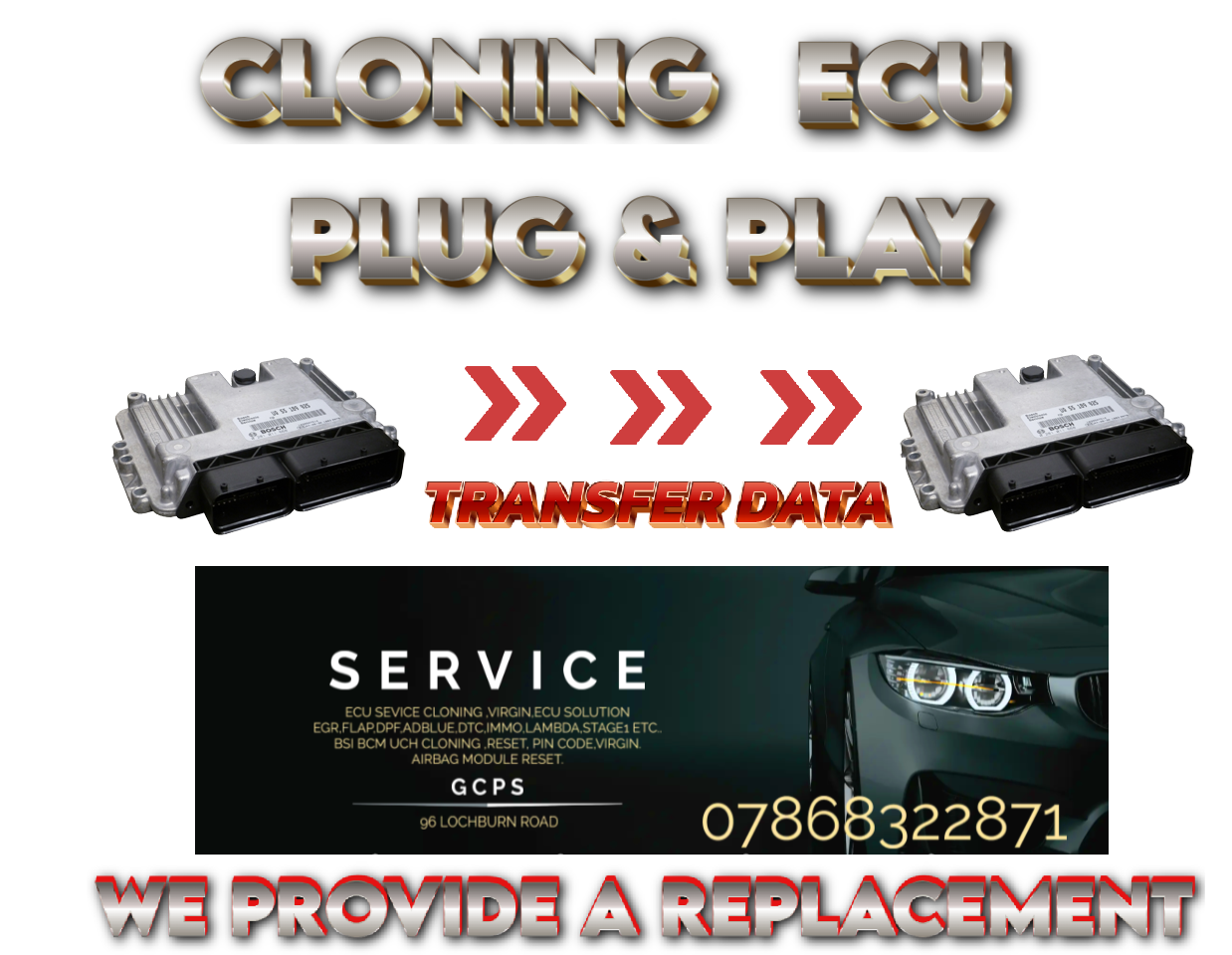 PEUGEOT CITROEN ECU 0281010594 9642013980 PLUG AND PLAY (CLONING) - Glasgow Car Parts Store