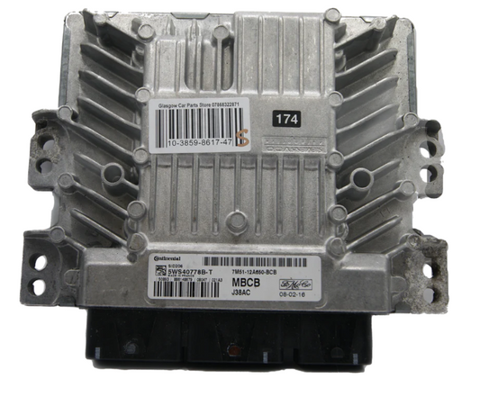 FORD FOCUS MK2 2008 1.8 TDCI DIESEL ENGINE ECU UNIT 7M51-12A650-BCB - Glasgow Car Parts Store