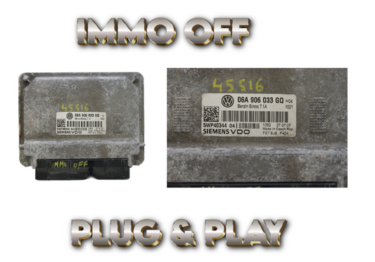 ECU 06A906033GQ AUDI A3 IMMO OFF PLUG & PLAY - Glasgow Car Parts Store