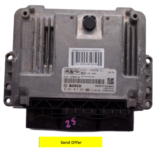 ECU FORD FIESTA 1.4 DIESEL 0281017831 AV21-12A650-GC - Glasgow Car Parts Store