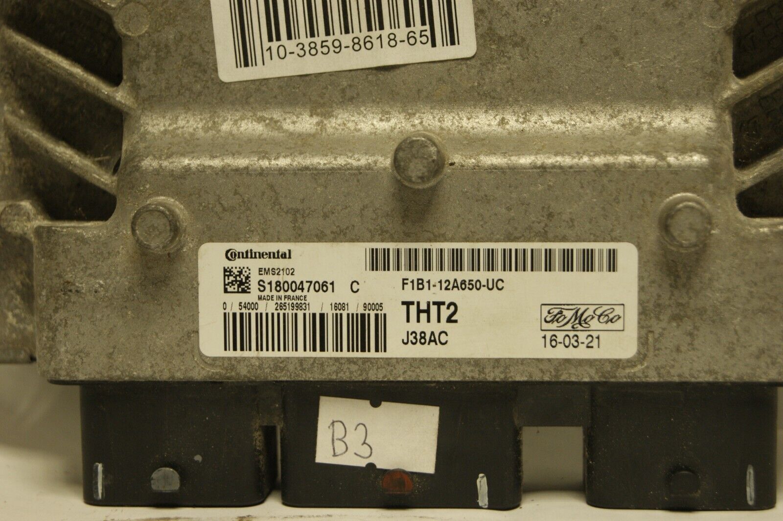 Ford Fiesta  Engine Control Module Unit F1B1-12A650-UC S180047061C EMS2102 - Glasgow Car Parts Store