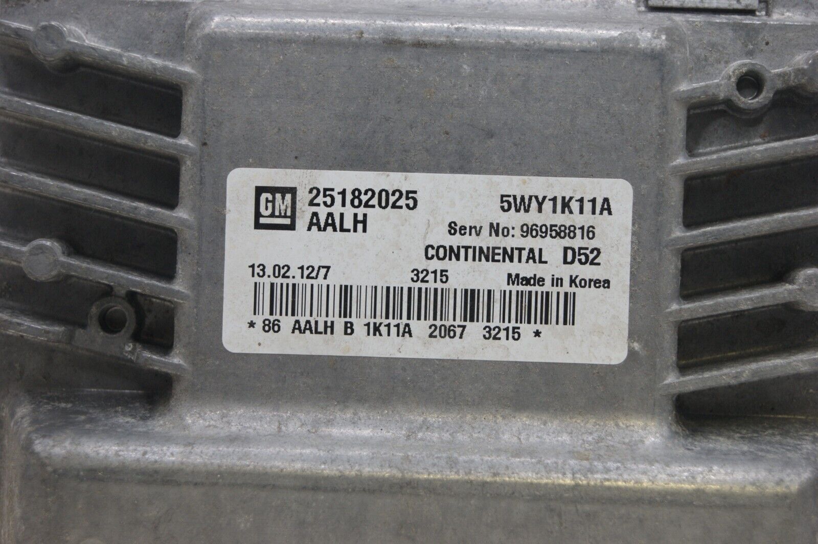 ECU  D52 25182025 CHEVROLET SPARK 1.0 PLUG AND PLAY(CLONING) - Glasgow Car Parts Store