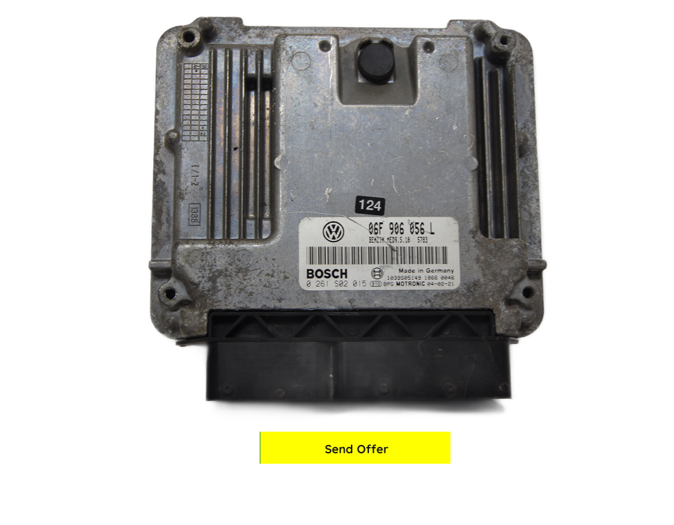 VW  2.0 FSI Engine Control Unit ECU BOSCH 06F906056L 0261S02015 - Glasgow Car Parts Store